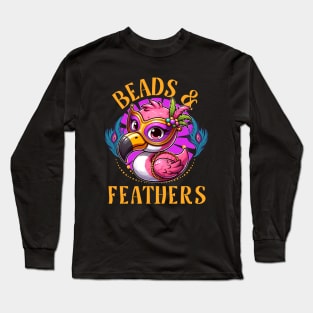 Beads and Feathers Long Sleeve T-Shirt